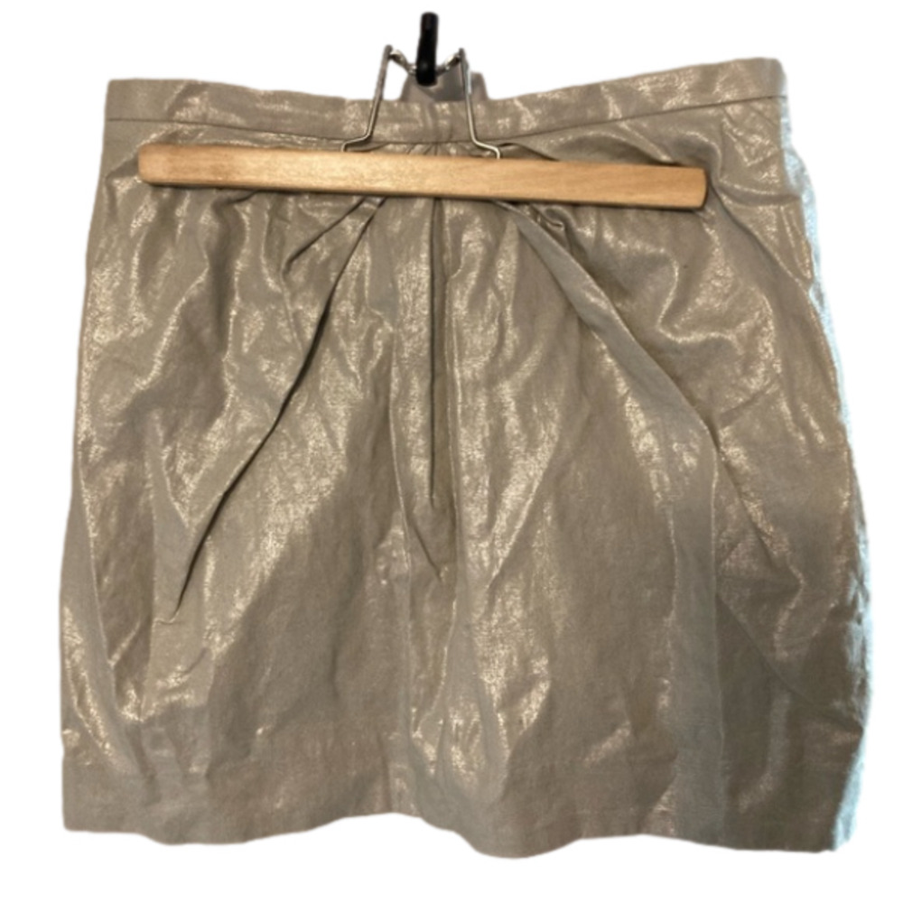 H&M gold shimmer mini skirt